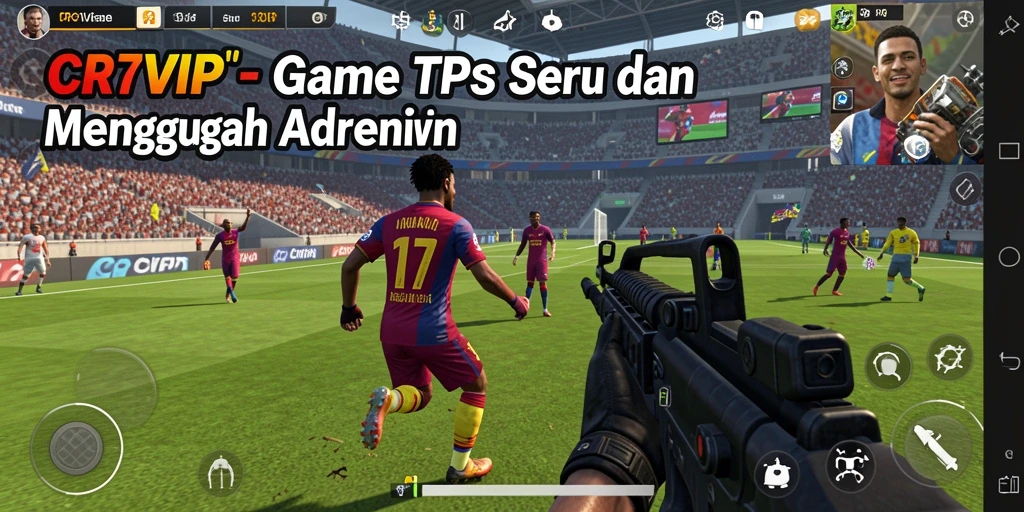 Tampilan gameplay seru dan mendebarkan dari CR7VIP.
