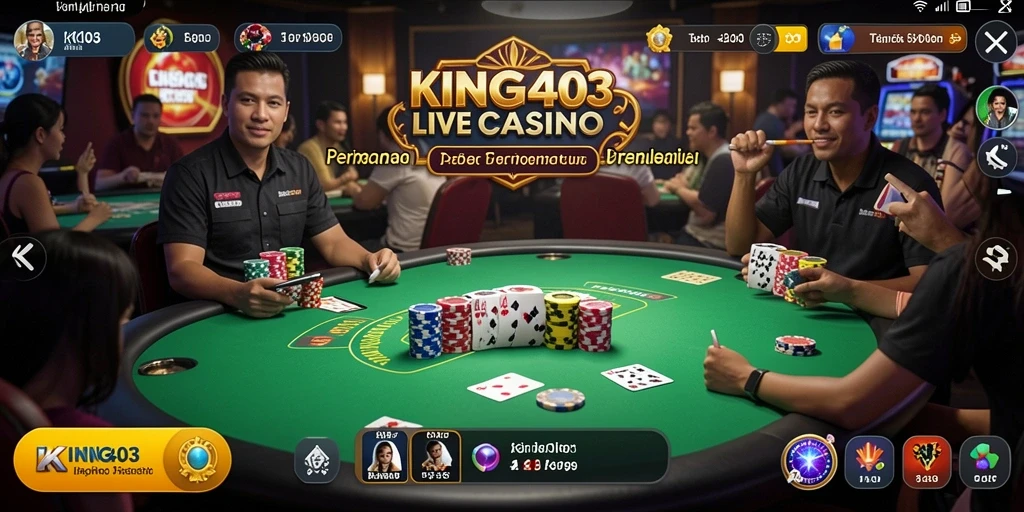 Tampilan menarik dari gameplay Live Casino yang mendebarkan.