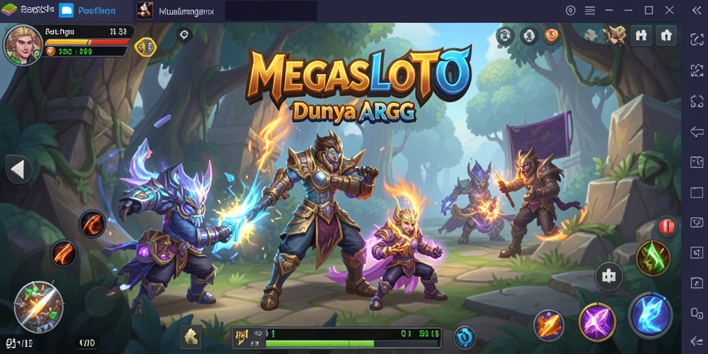 Gameplay seru yang menampilkan pertarungan epik di MEGASLOTO.