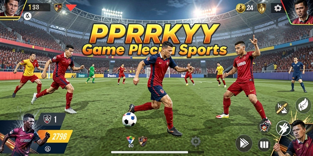 Tangkapan layar PPRRYY menampilkan aksi seru dalam game olahraga.