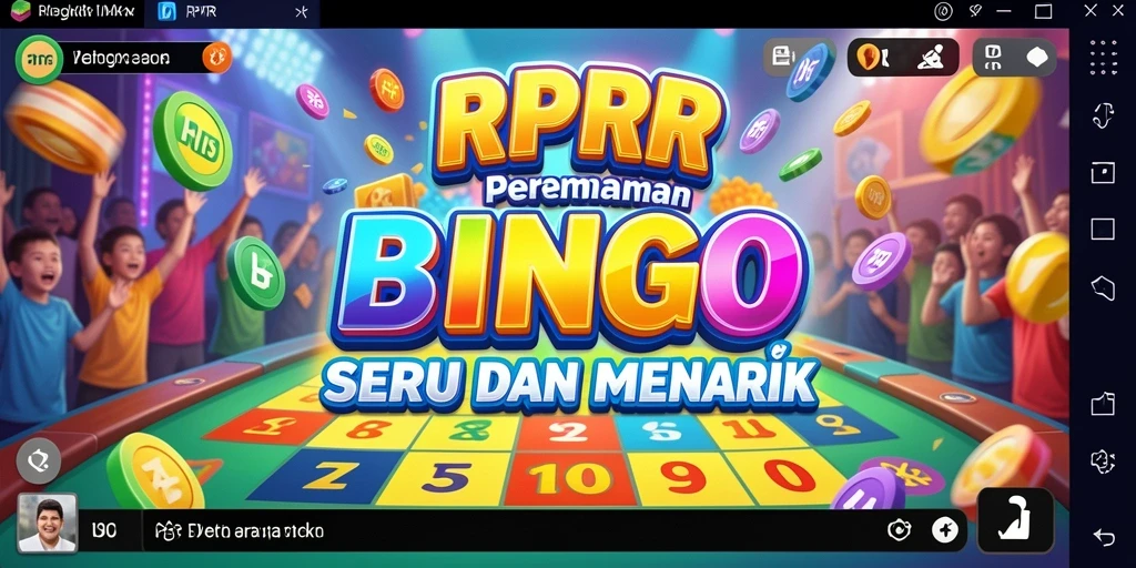 Screenshot gameplay RPRR yang menunjukkan suasana seru permainan Bingo.