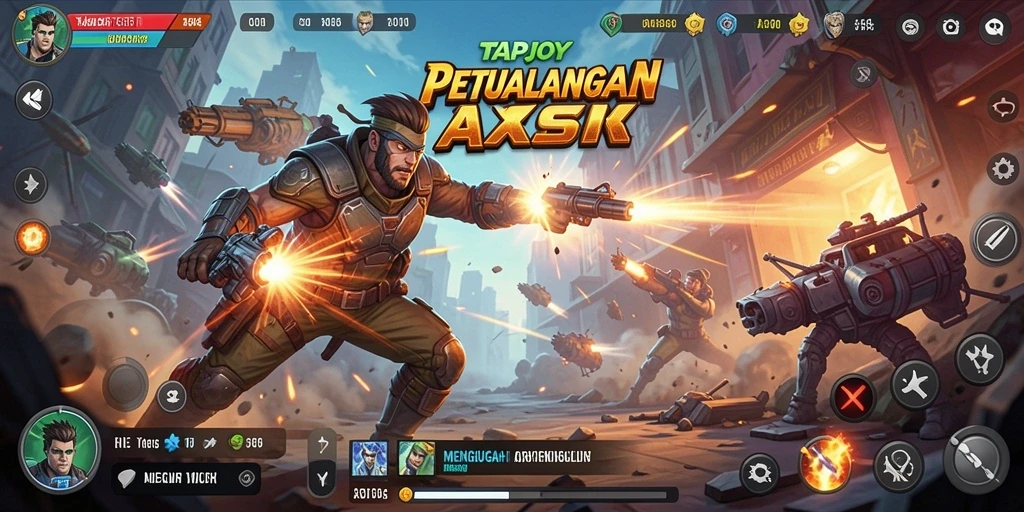 TAPJOY menampilkan aksi seru dalam pertempuran yang mendebarkan.