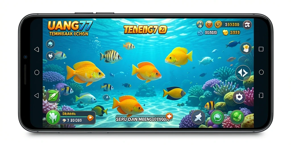 Gameplay UANG77 yang menampilkan keseruan menangkap ikan.