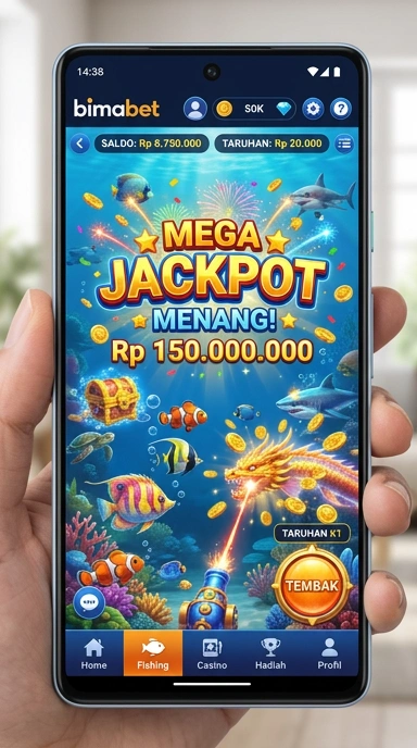 Tampilan utama aplikasi bimabet dengan antarmuka yang user-friendly.